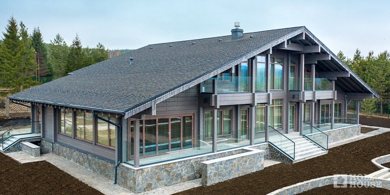 Изысканный двухэтажный дом из клееного бруса по проекту Австрия v3 - фото 4 на сайте Holz House